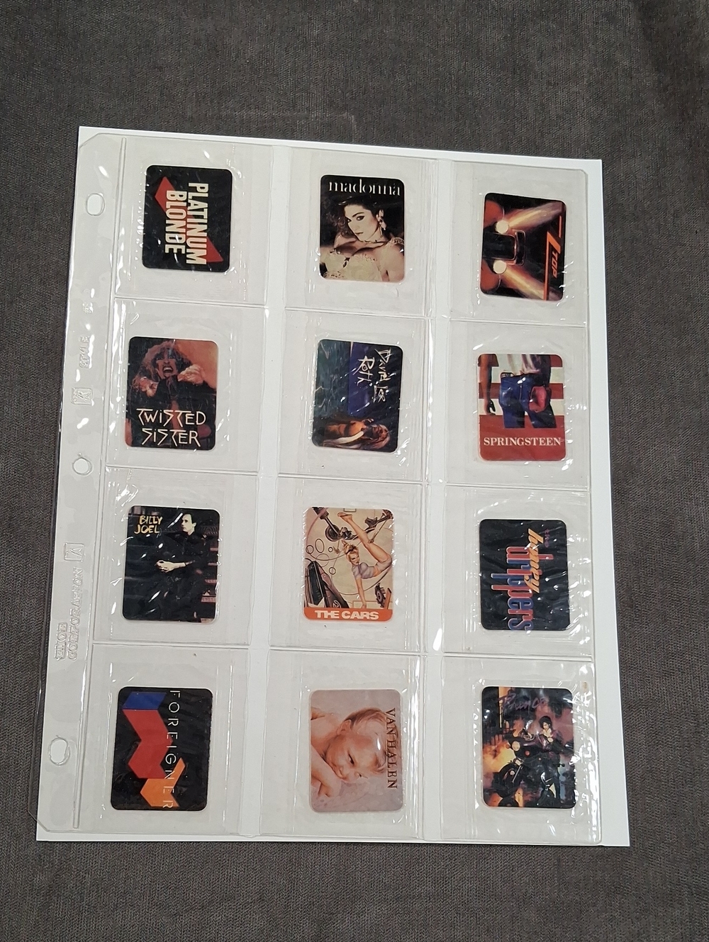 Vintage 12 Individual RIP Into Rock Hostess 50th Ann. Album Cover Stickers NEW
